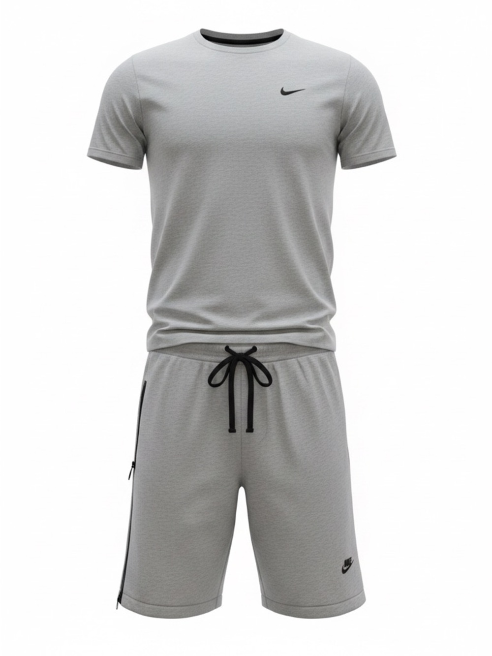 Nike Men's Grey Performance Shorts and t shirt set set